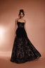 Ciara Baroque Lace Maxi Dress in Black