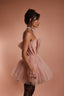 Alexia Tulle Mini Dress in Blush